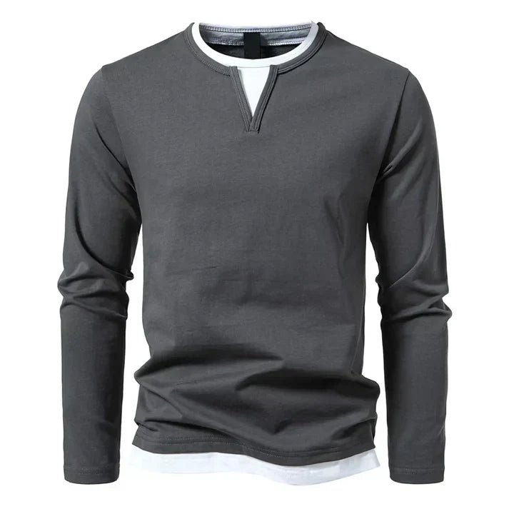 Alwin | Premium Longsleeve van gekamd katoen