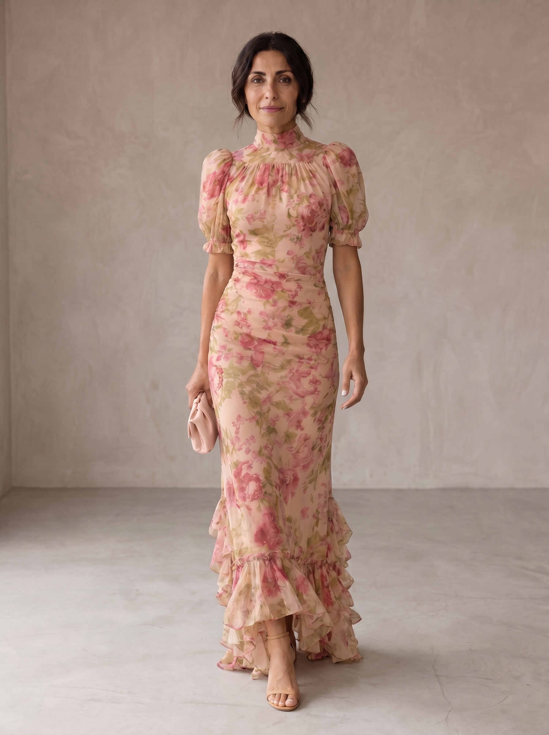 Rosario | Lange Bloemenjurk met Bloemenprint