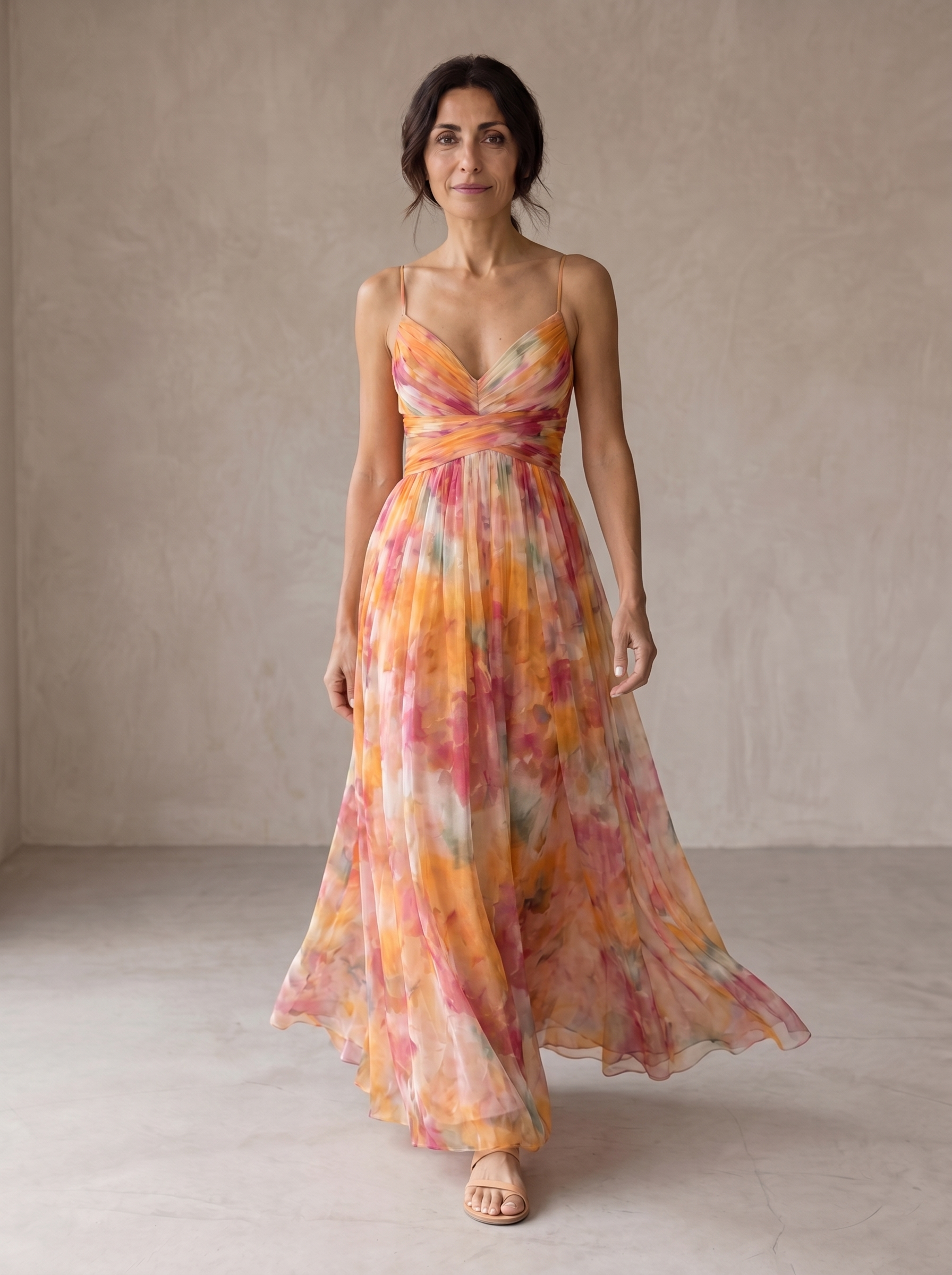 Giselle | Betoverende Maxi-jurk met Bloemenprint