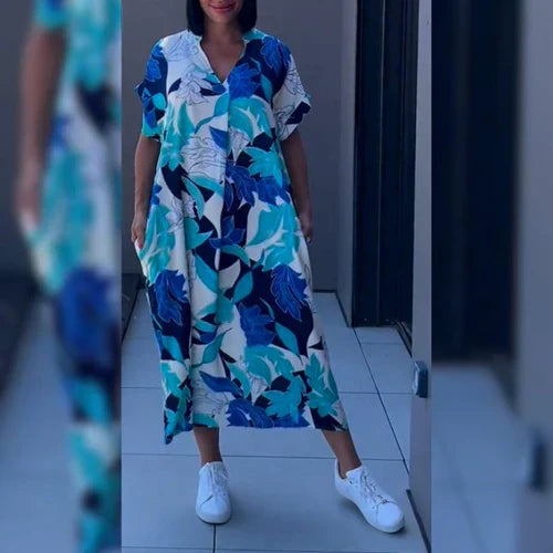 CLARICE | Elegante Bloemenjurk voor een Gracieus en Vrouwelijk Stijl