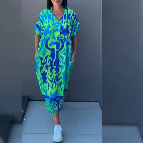 CLARICE | Elegante Bloemenjurk voor een Gracieus en Vrouwelijk Stijl
