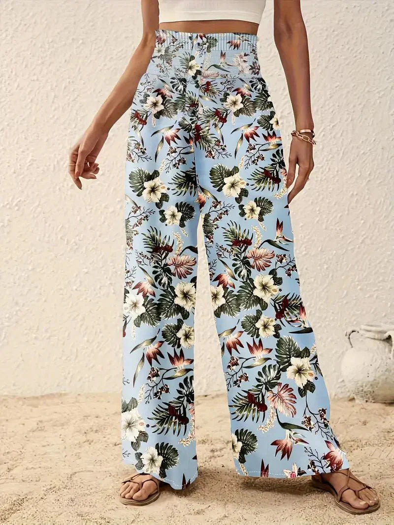 Alexa™ Stijlvolle Bloemenprint Broek