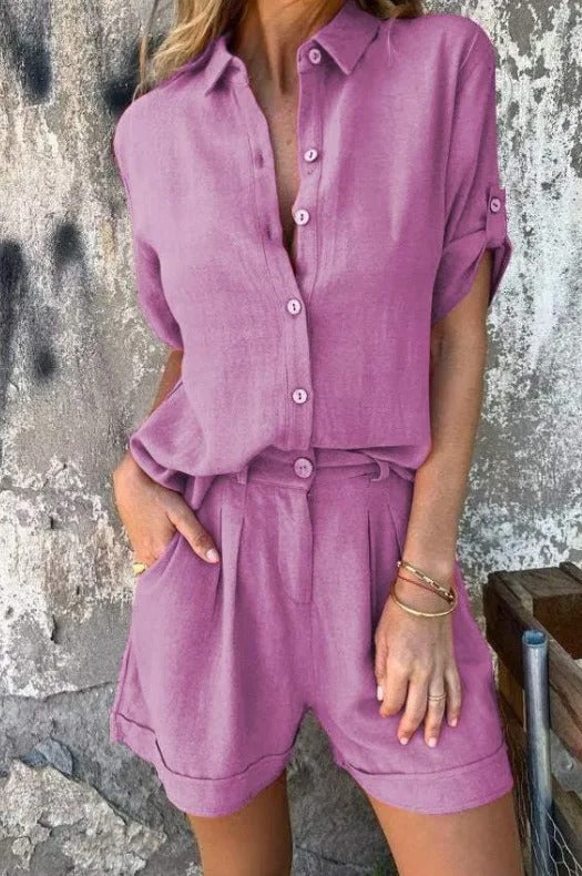 Livia™ | Luchtig linnen set voor zomerse ontspanning