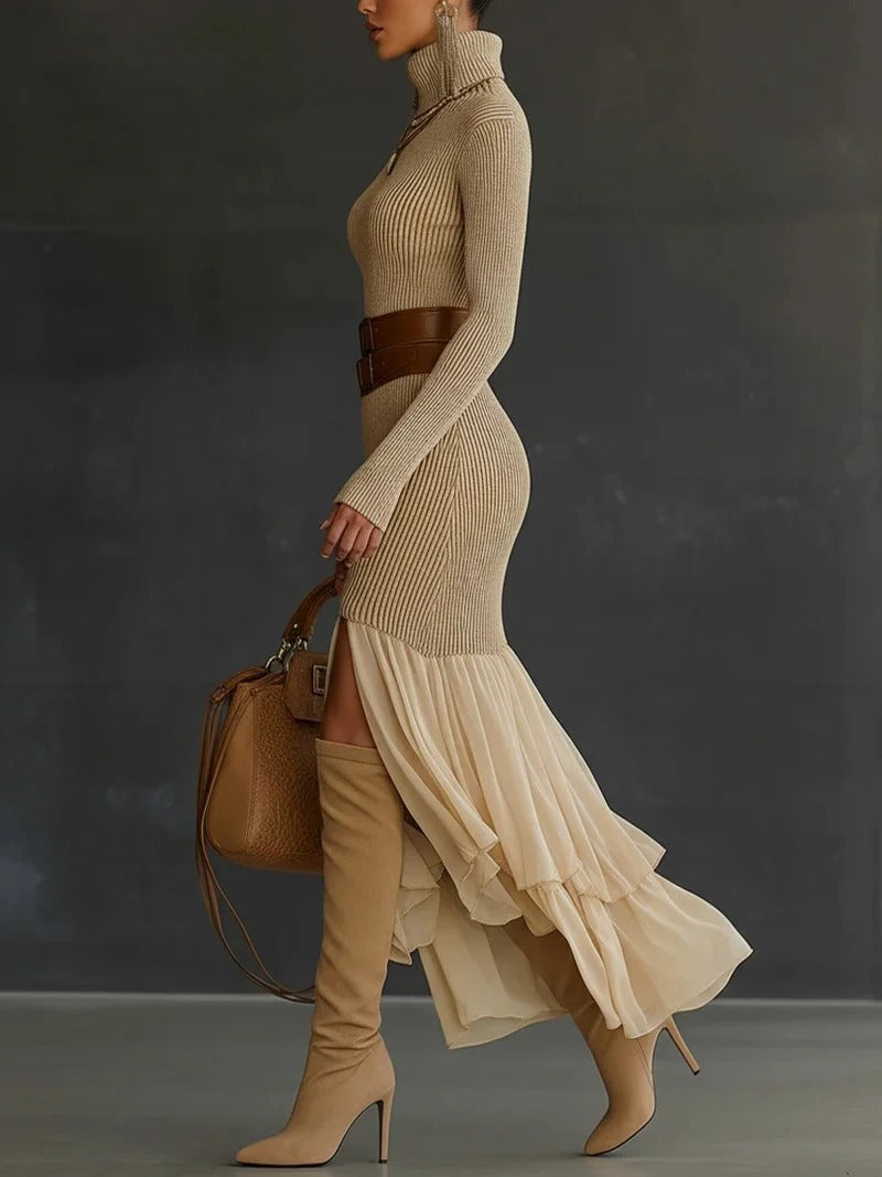 Elegante Bodycon Jurk met Col