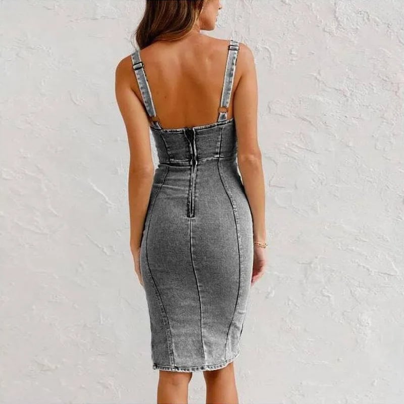 Mona | Denimlook-Jurk