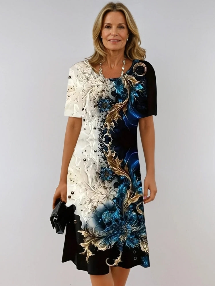Alessia – Elegante Artistieke Jurk