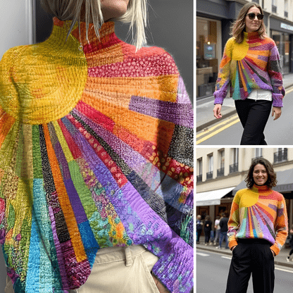 SOLÈNE | Elegante Hoge Hals Trui voor een Verfijnde Look