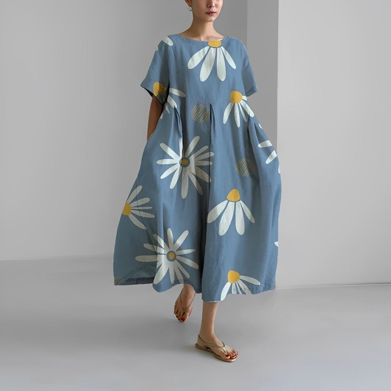 CÉLESTINE | Bohemian Bloemenjurk voor een Natuurlijke en Romantische Stijl
