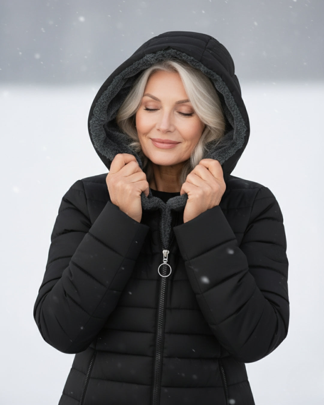 Clair | Pufferjas gevoerd met fleece