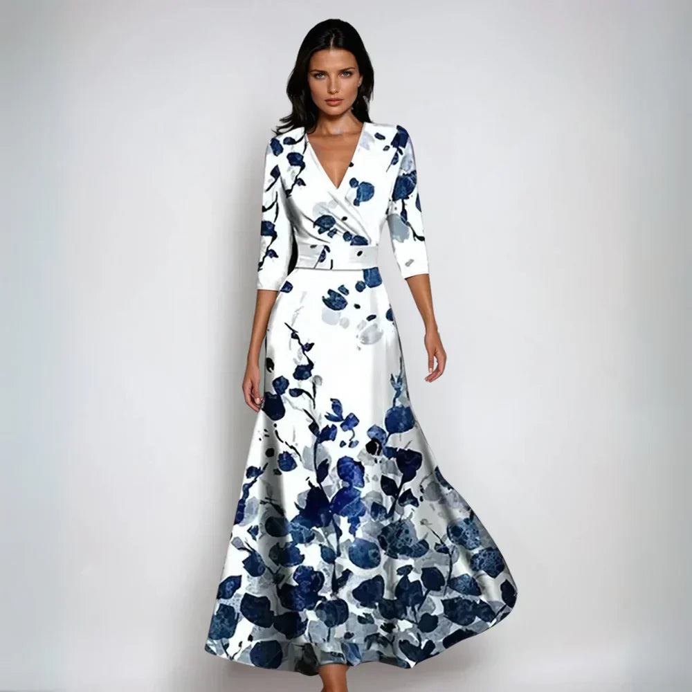 Eliana™ | Elegante Bloemen A-Lijn Jurk