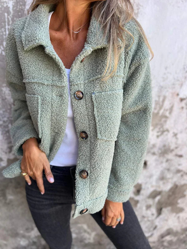 Dion™ | Elegante Korte Jas met Revers en Chic