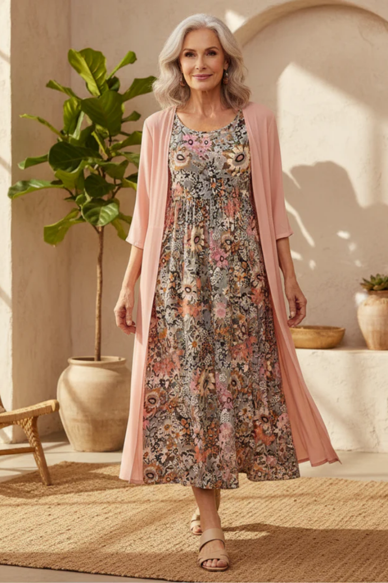 Maisie | Bloemen Boho Maxi Jurk