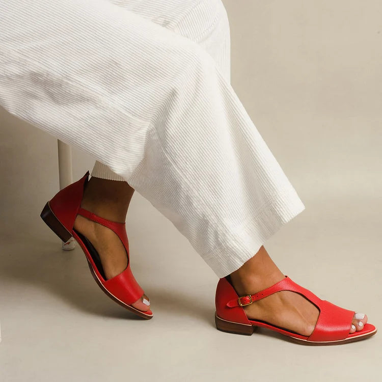 ALBINA | Elegante open lage sandalen met bandje voor een verfijnde look