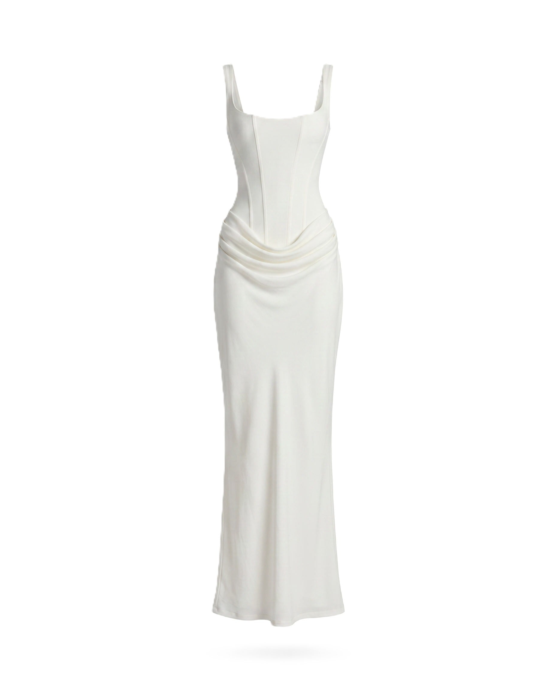 Body Frame | Bodycon midi-jurk met vierkante hals
