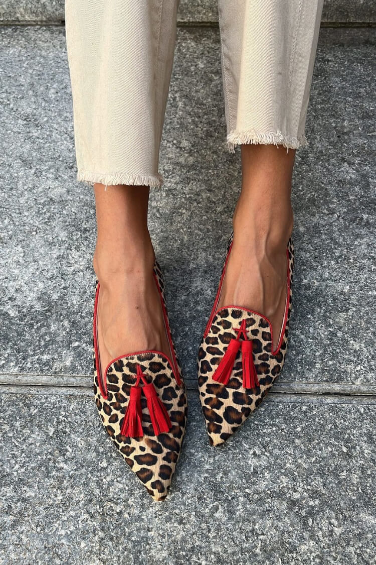 Nela™ | Luipaard Mocassins