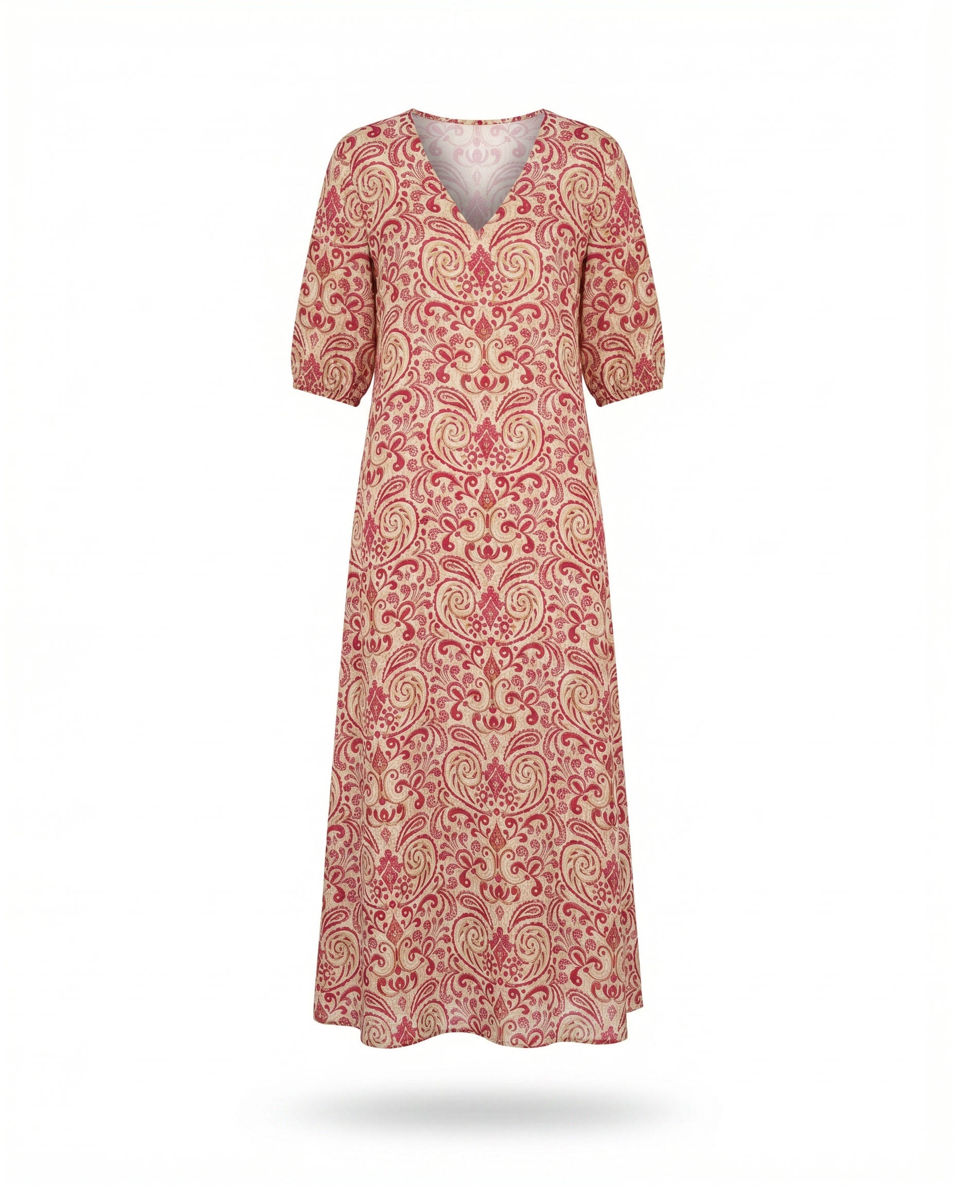 Luna | Boho midi-jurk met kwastjes
