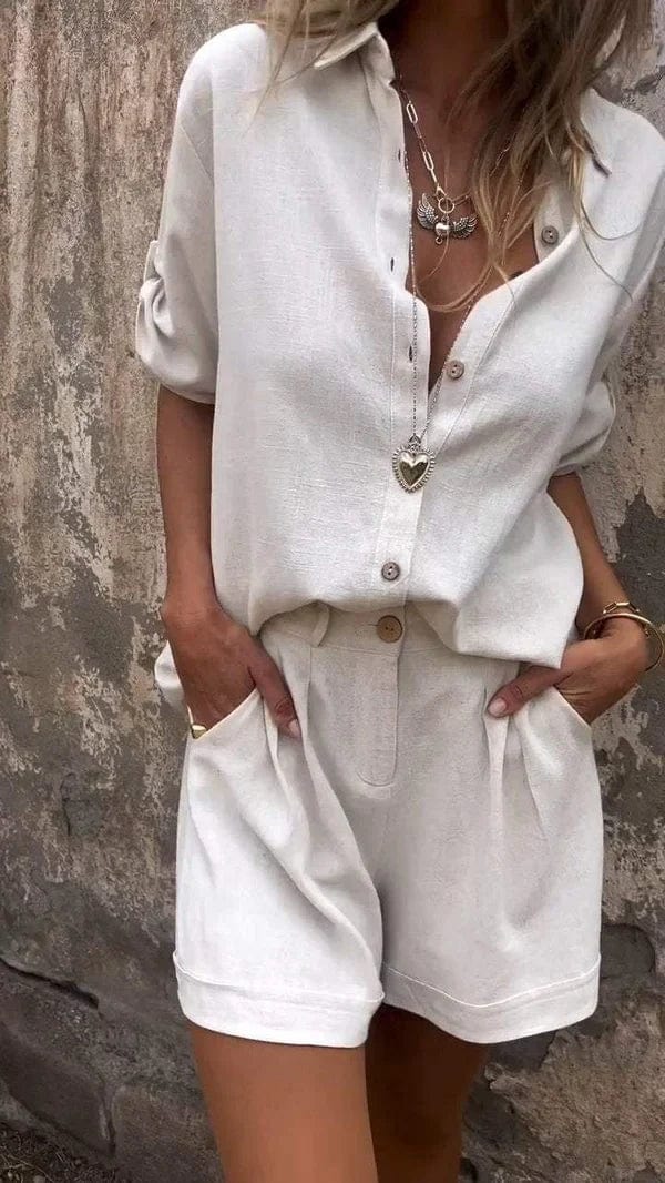 Livia™ | Luchtig linnen set voor zomerse ontspanning