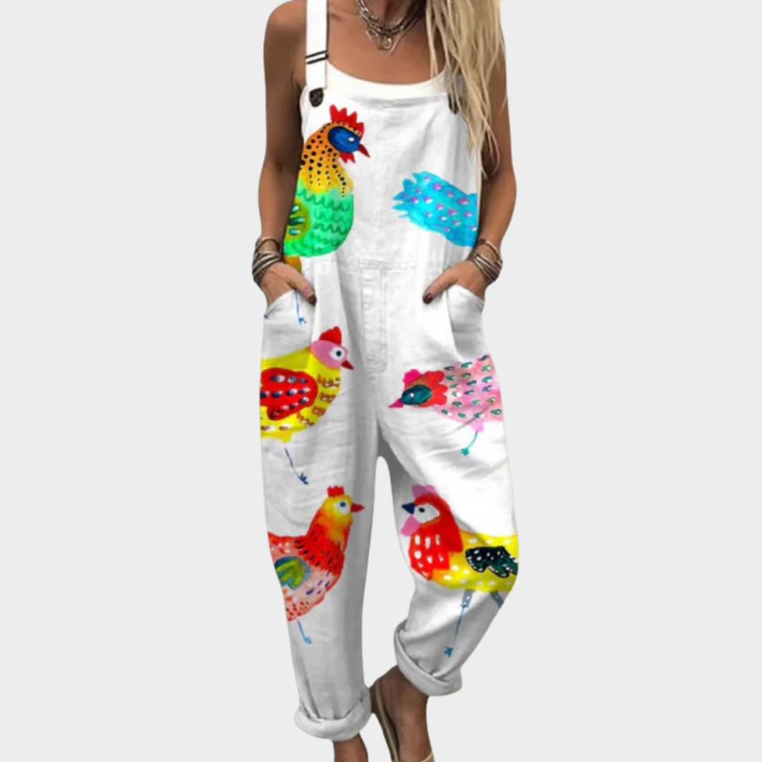 Comfortabele Gedrukte Overalls
