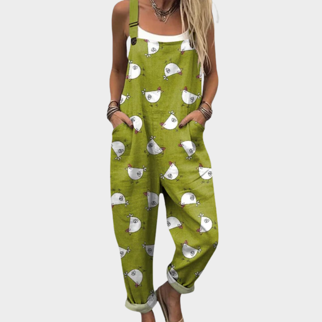 Comfortabele Bedrukte Dungaree