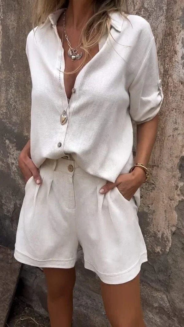 Livia™ | Luchtig linnen set voor zomerse ontspanning