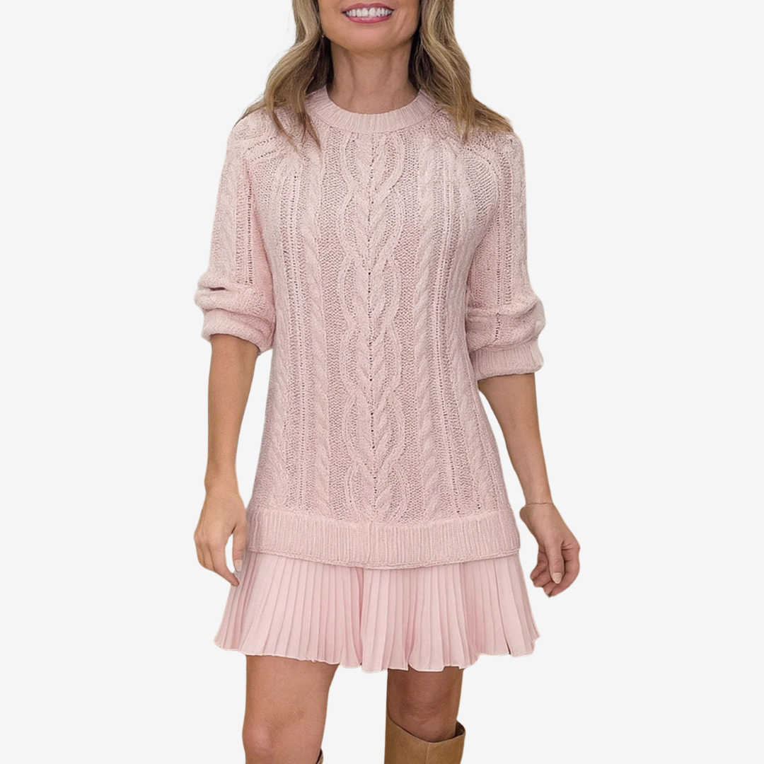 ALESSIA | Gebreide Jurk Nieuw Trend met Comfortabel Warmte en Vrouwelijke Elegantie