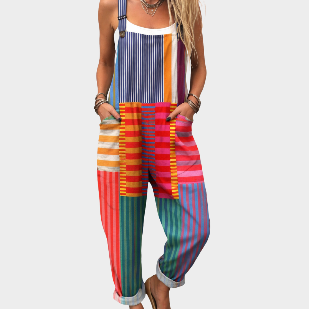 Comfortabele Bedrukte Dungaree