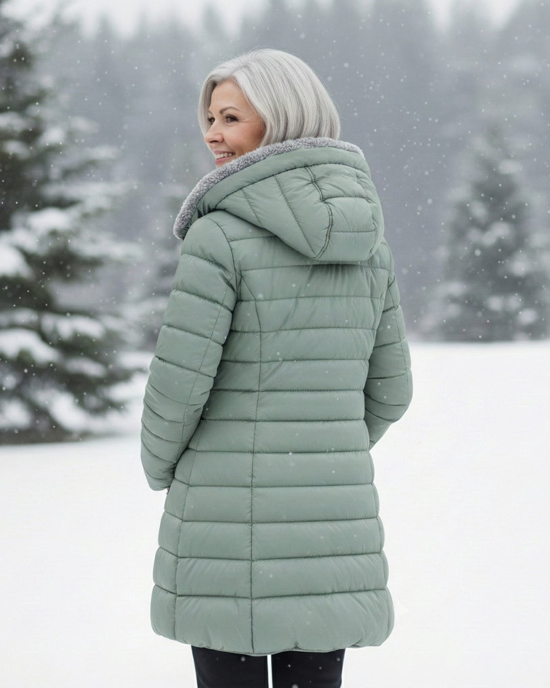 Clair | Pufferjas gevoerd met fleece
