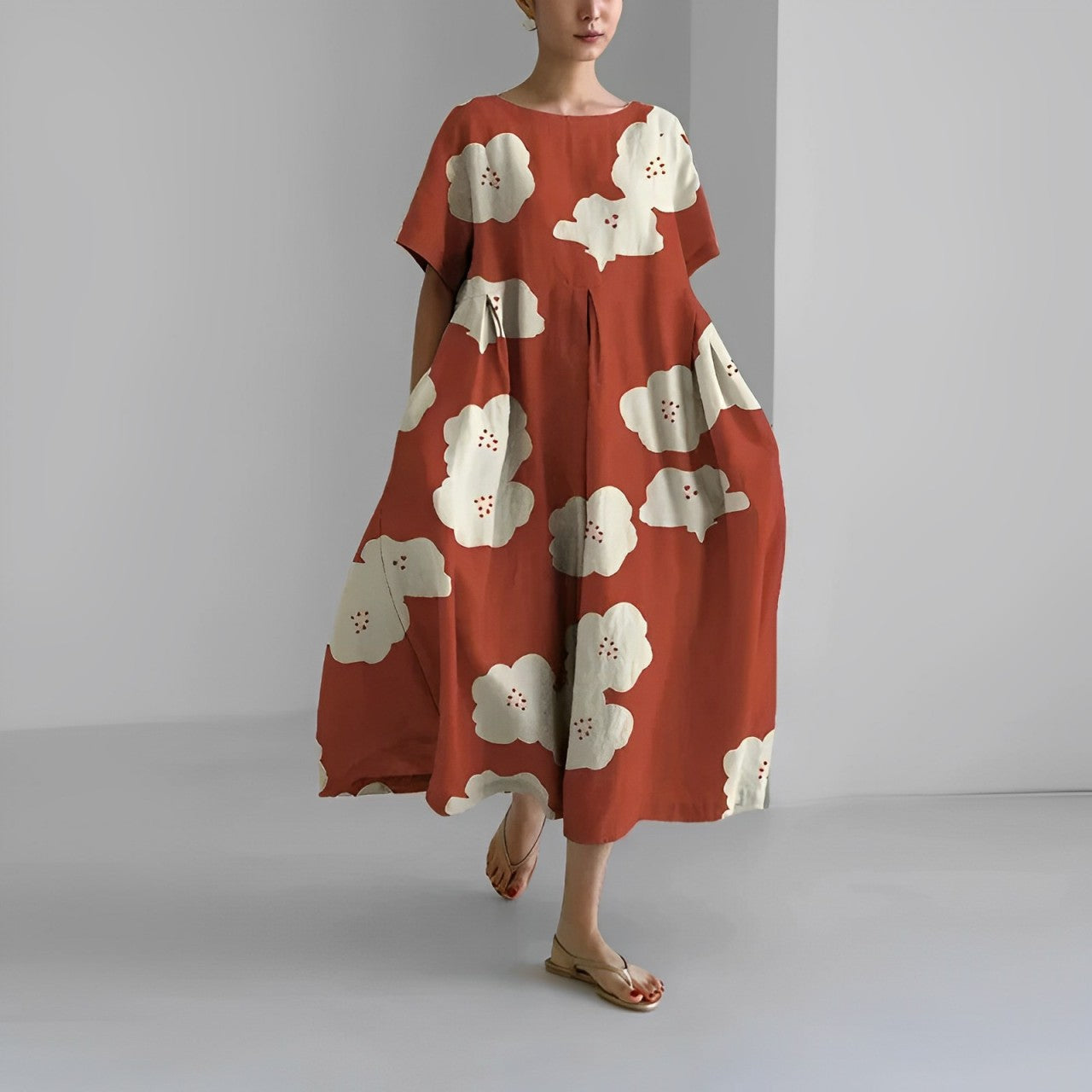 CÉLESTINE | Bohemian Bloemenjurk voor een Natuurlijke en Romantische Stijl