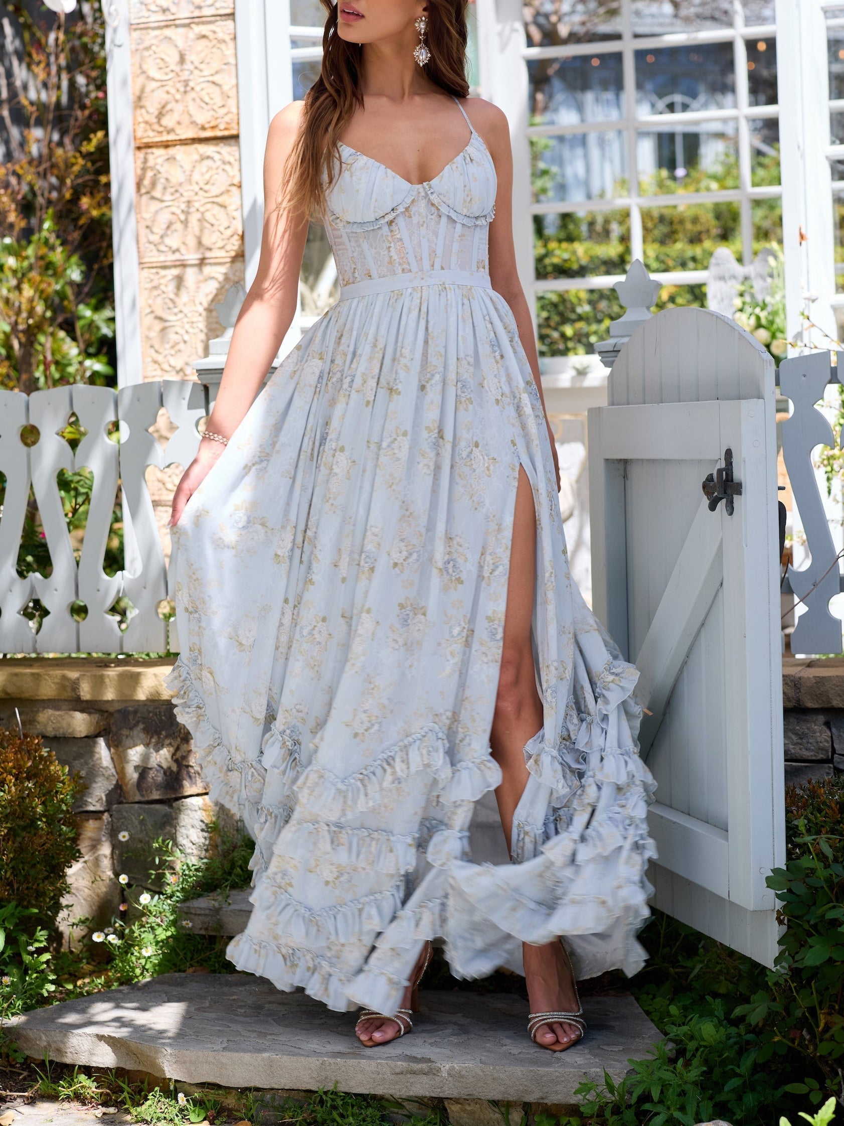 Camille™ | Maxi Jurk met Volants en Split