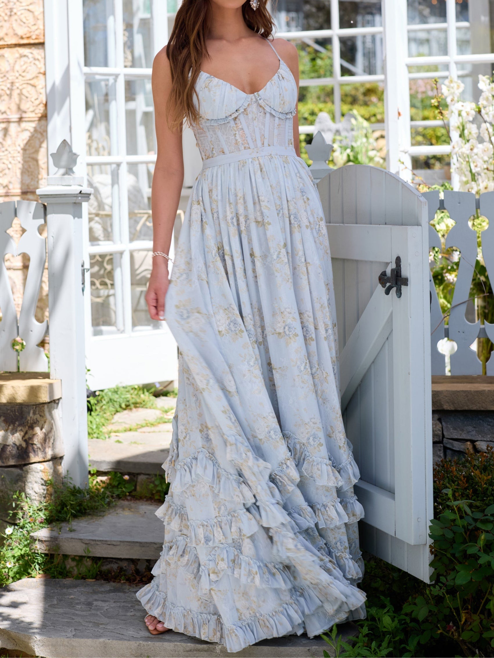 Camille™ | Maxi Jurk met Volants en Split