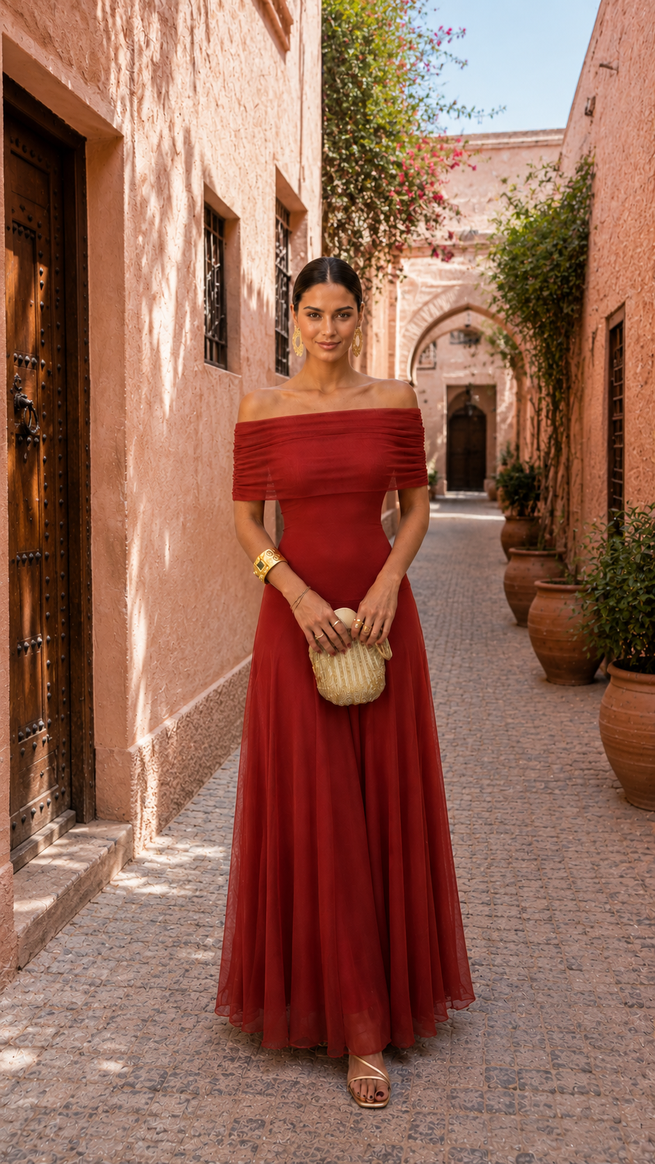 Toledo | Jurk in terracotta
