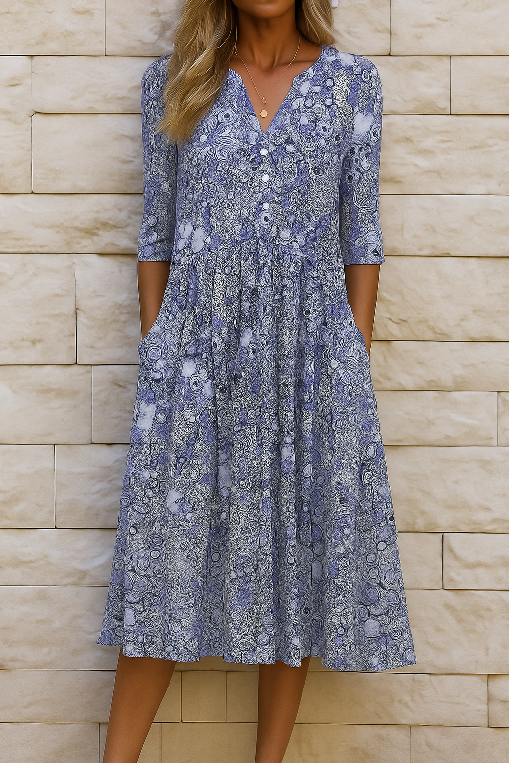 OLIVIA | ELEGANTE JURK MET V-HALS