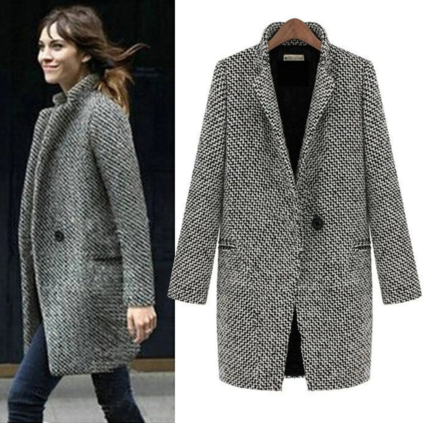 Audrey | Lange Midi Jas