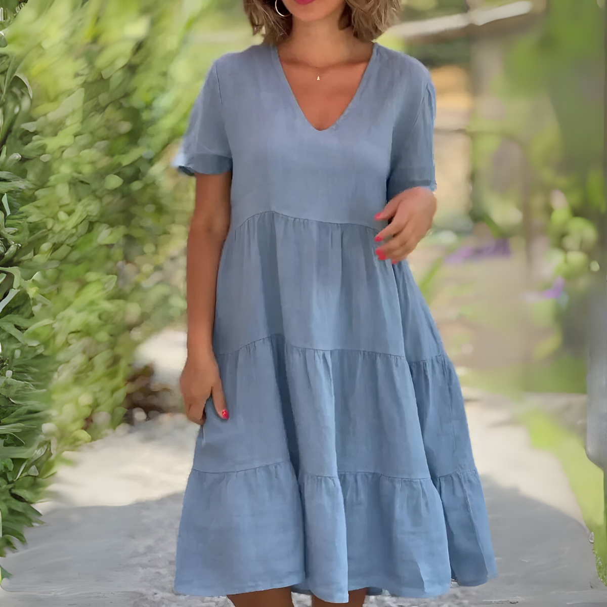LUCE | LOSSE JURK MET V-HALS