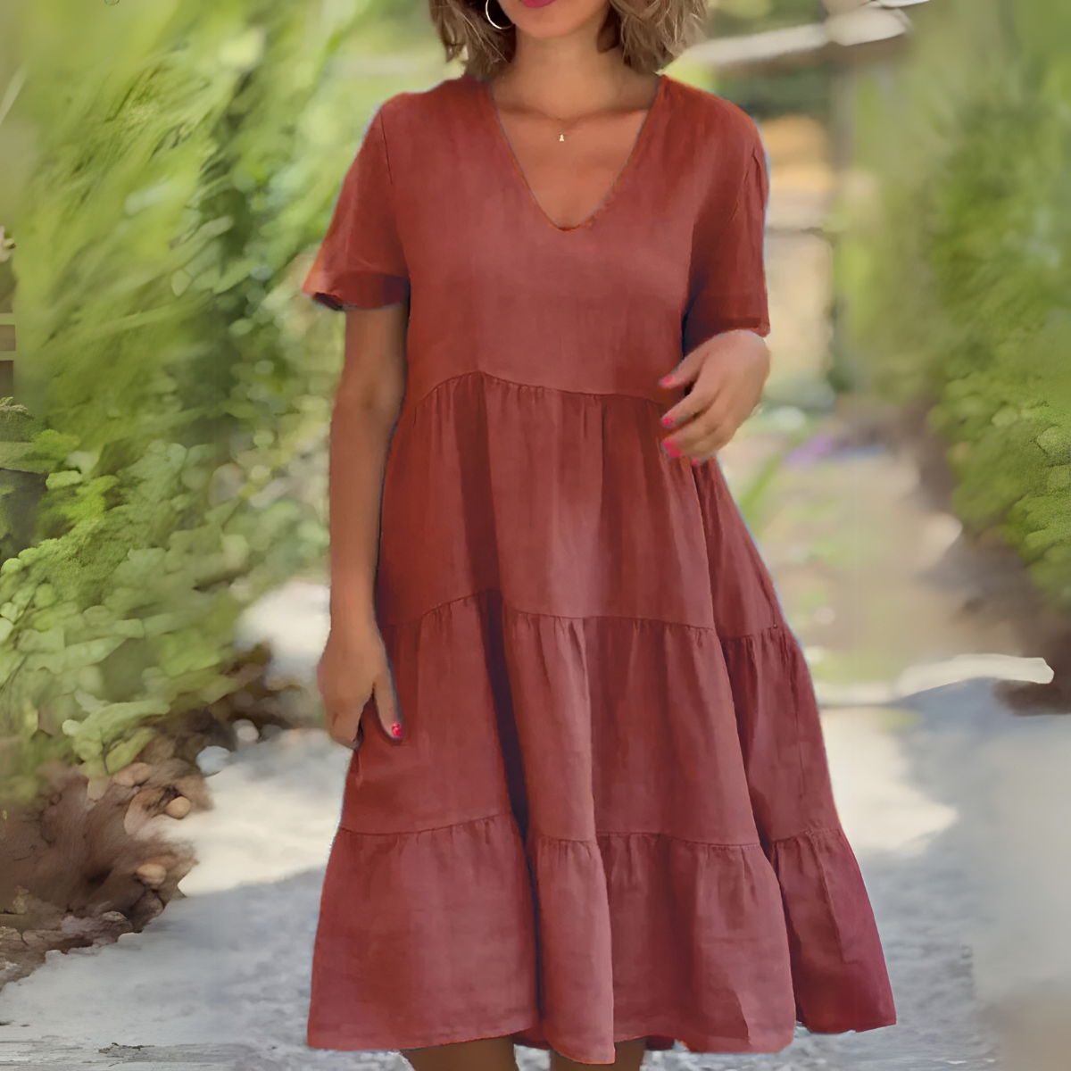 LUCE | LOSSE JURK MET V-HALS