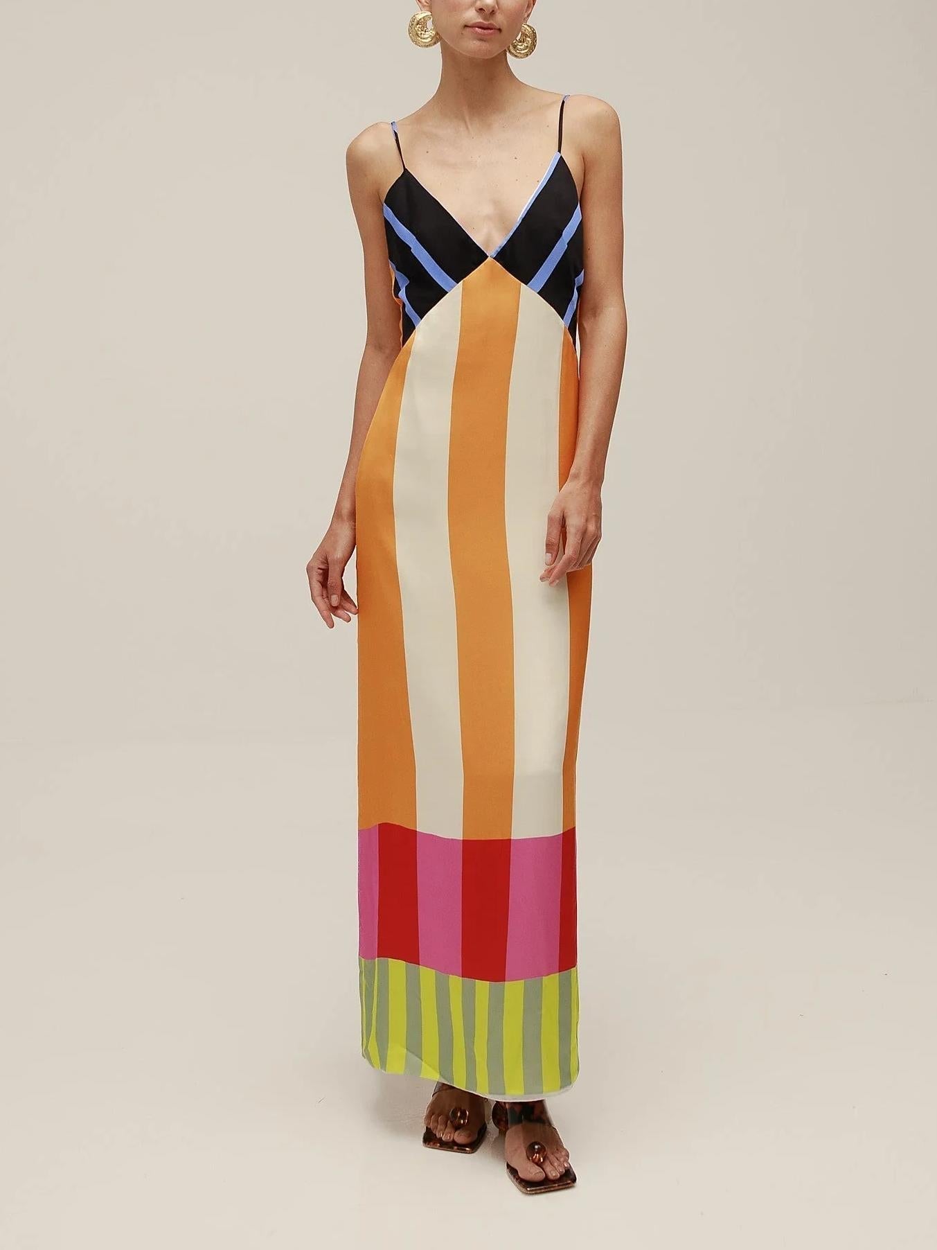 GEOMETRISCHE RAYON JURK MULTIKLEUR
