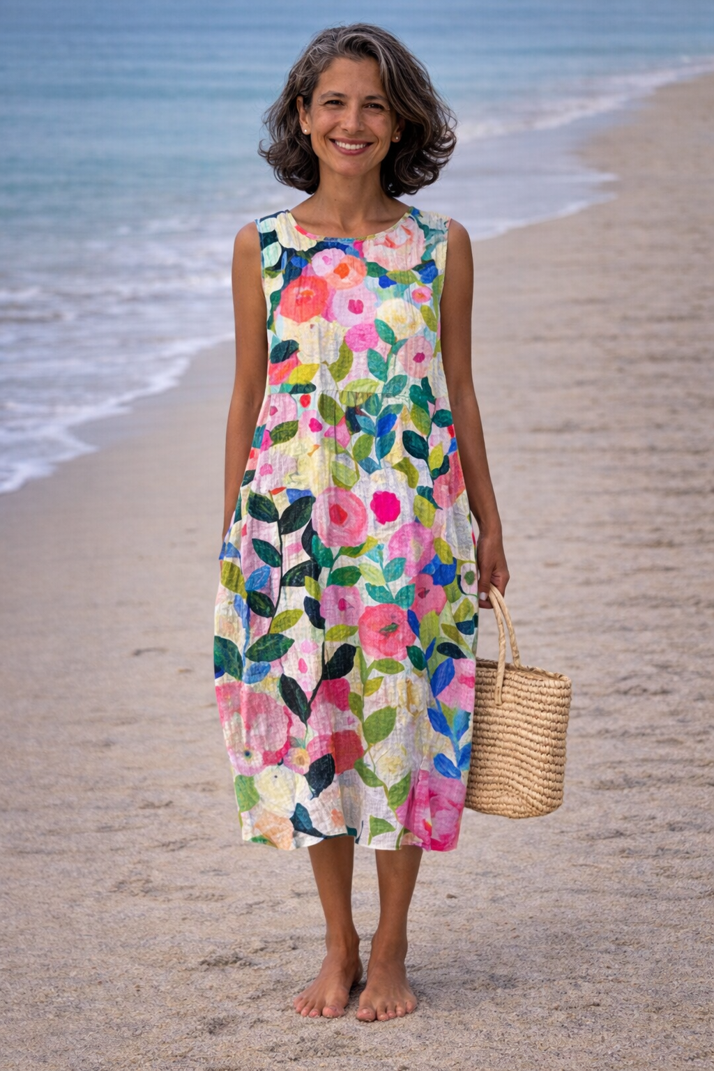 Ava | Midi Floral Jurk
