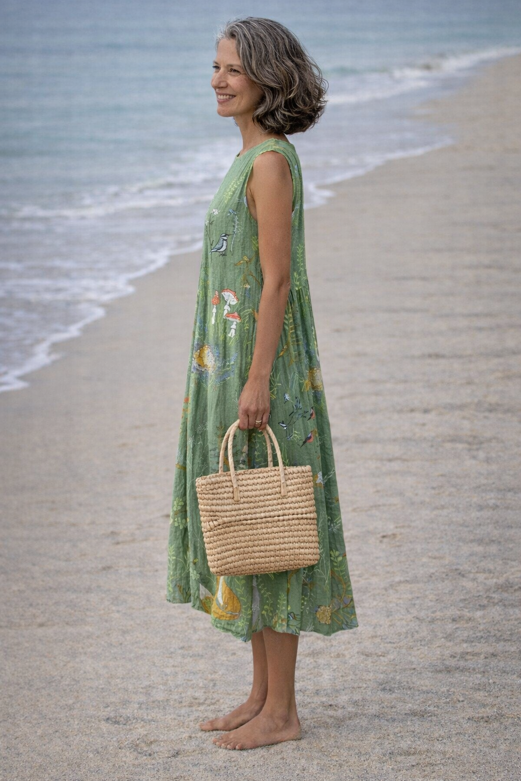 Esperanza | Midi jurk in woodland stijl