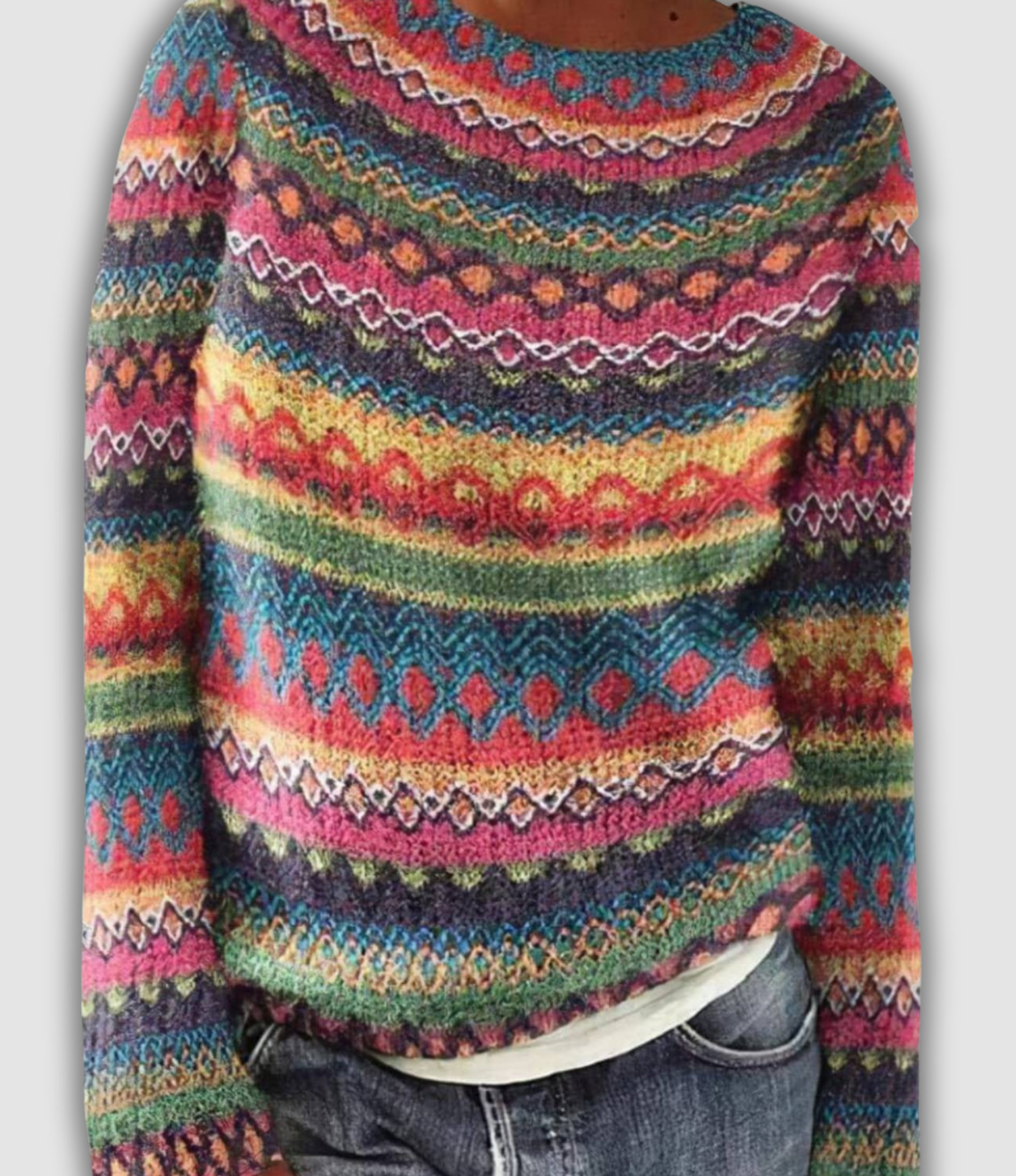 Zusje Mode™ – Retro Dalia Trui