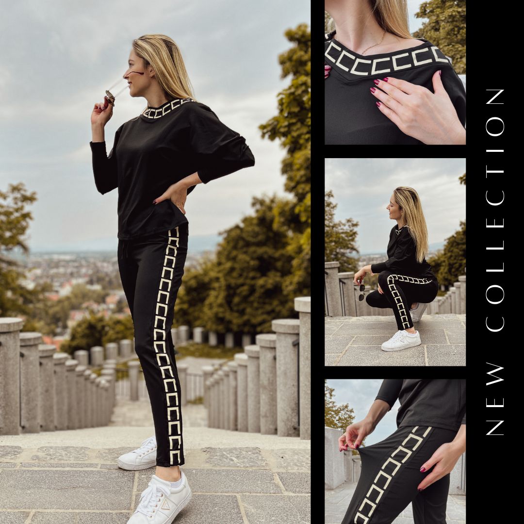 LUNACHIC - SET VAN MODIEUZE TRUI EN BROEK