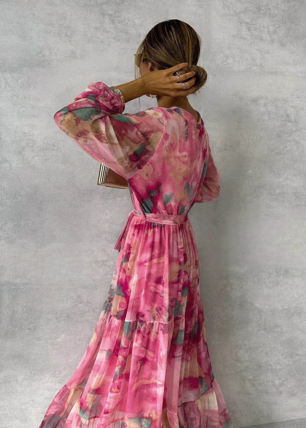 Meli | Wikkeljurk met Bloemenprint