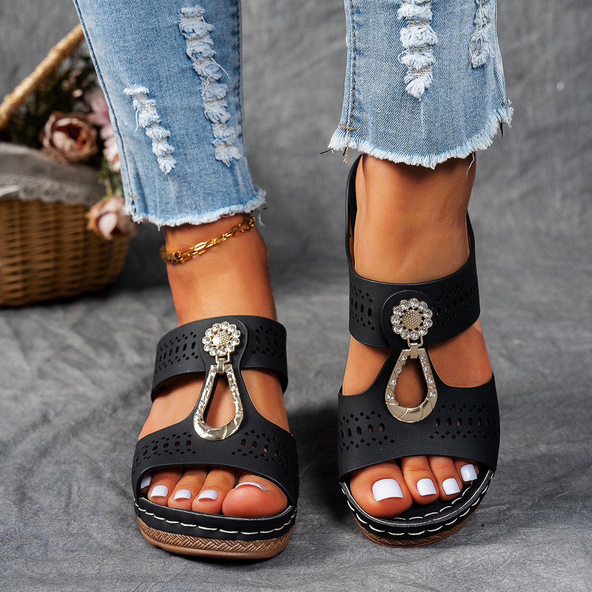 Isabella™ | Comfortabele Orthopedische Sandalen met Hoge Hakken