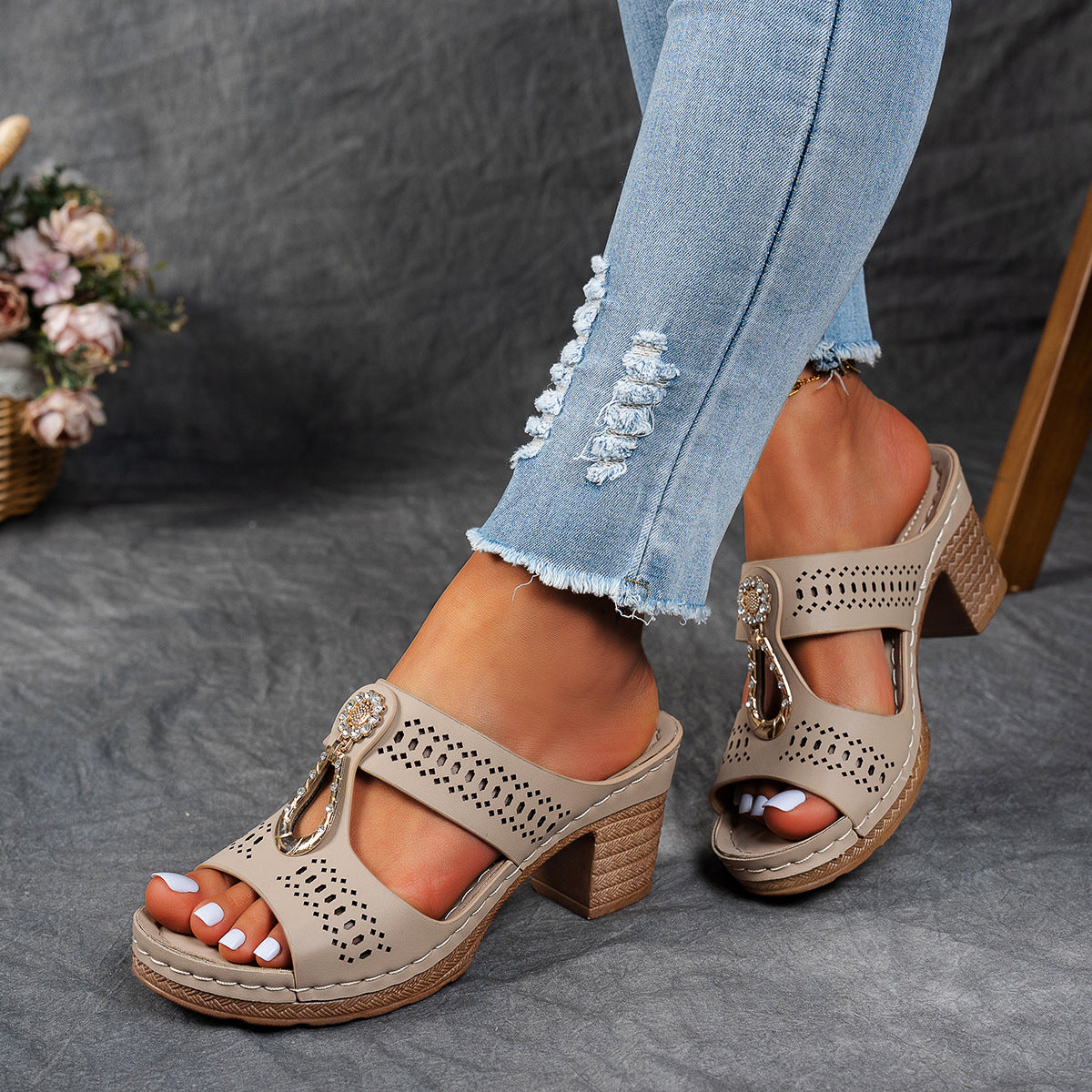 Isabella™ | Comfortabele Orthopedische Sandalen met Hoge Hakken