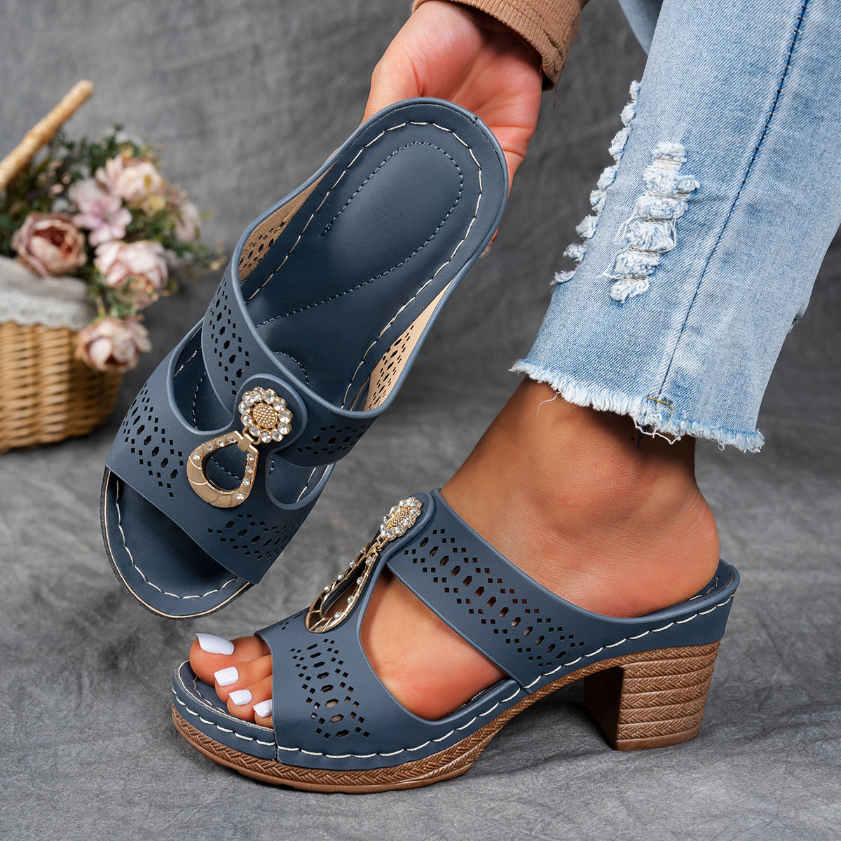 Isabella™ | Comfortabele Orthopedische Sandalen met Hoge Hakken