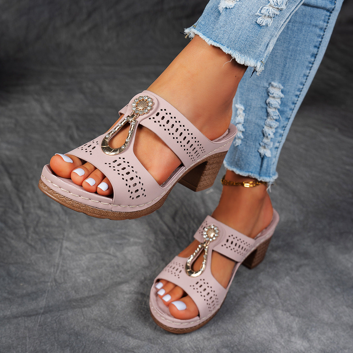 Isabella™ | Comfortabele Orthopedische Sandalen met Hoge Hakken