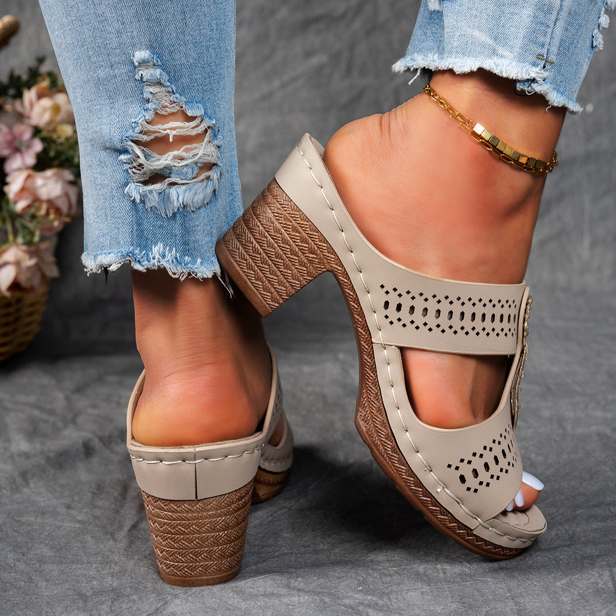 Isabella™ | Comfortabele Orthopedische Sandalen met Hoge Hakken