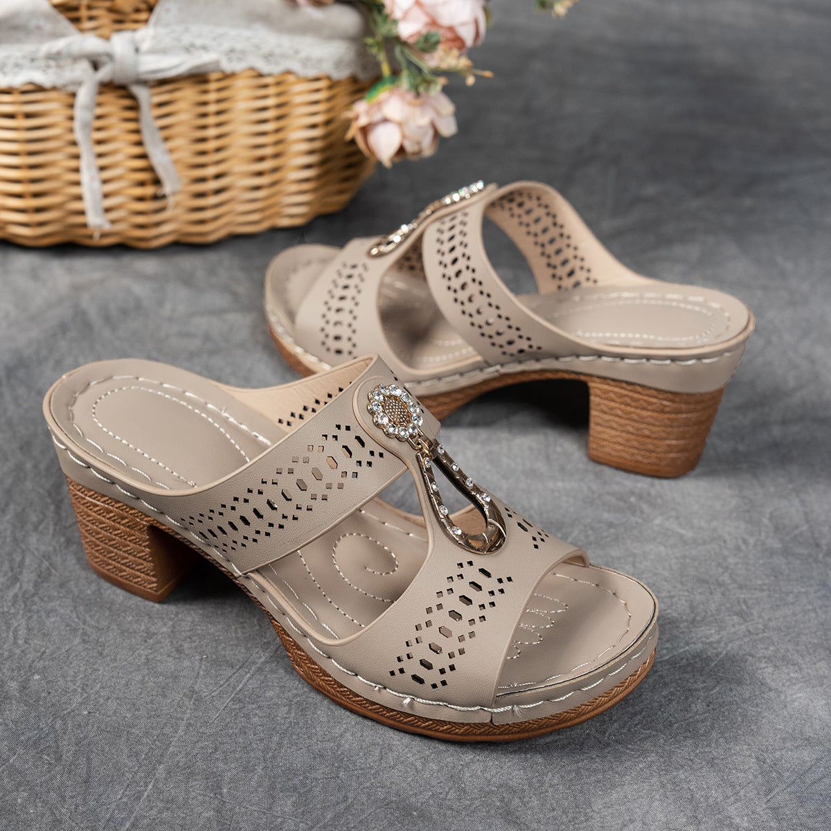 Isabella™ | Comfortabele Orthopedische Sandalen met Hoge Hakken