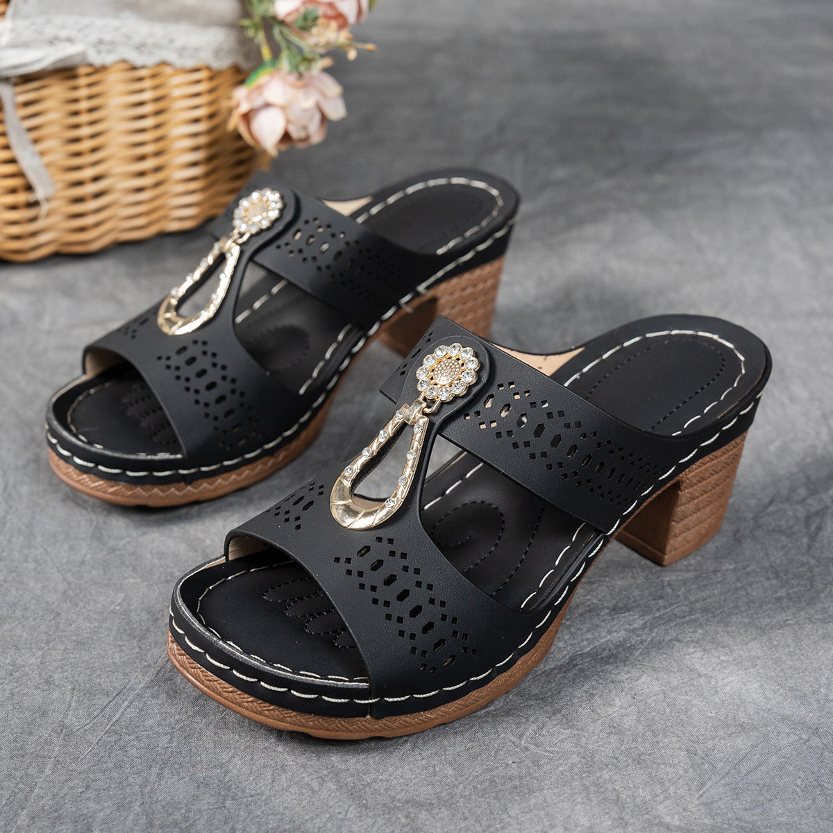 Isabella™ | Comfortabele Orthopedische Sandalen met Hoge Hakken