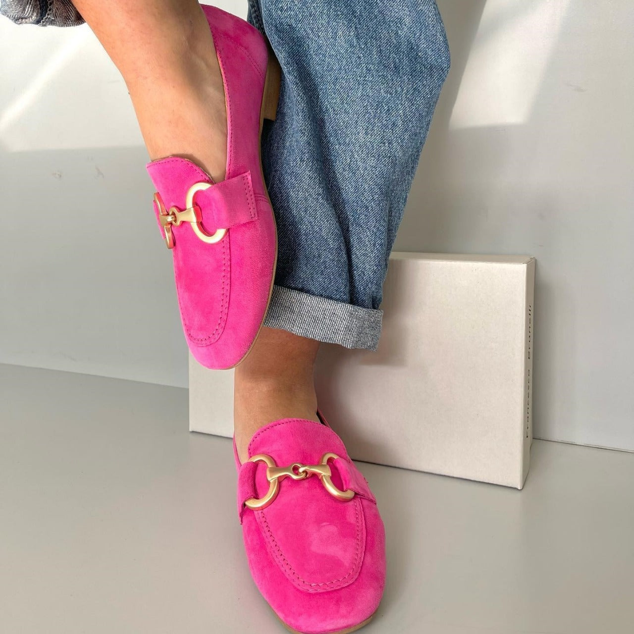 Chique Loafers met Goud Detail