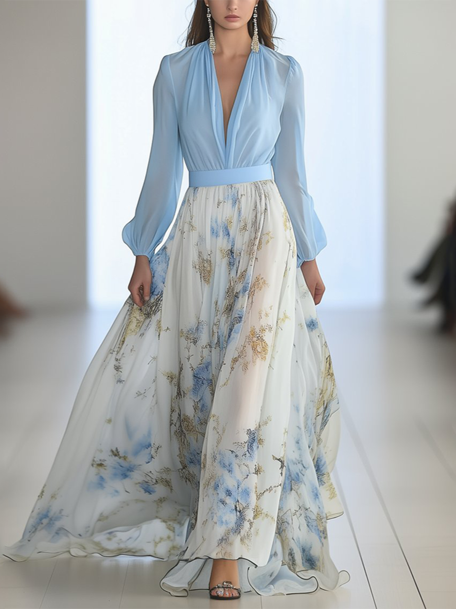 Penelope™ | Mooie Maxi Jurk met Bloemenprint